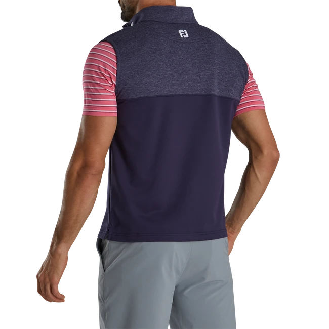 Heather Yoke Half-Zip Vest - FJ Tour Collar 3 Heather Yoke Half-Zip Vest - FJ Tour Collar - Image 3