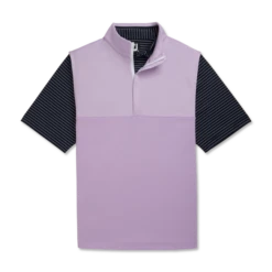 Heather Yoke Half-Zip Vest