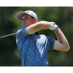 Terrazzo Print Lisle Self Collar -Footjoy FJ 25345 05