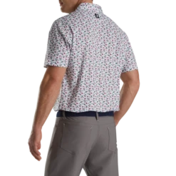 Mini Floral Lisle Self Collar -Footjoy FJ 25379 03