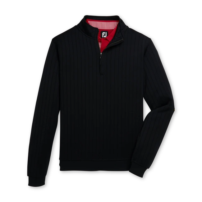 Drop Needle Half-Zip Gathered Waist 1 Drop Needle Half-Zip Gathered Waist