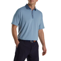 Solid + Spiral Print Trim Lisle Self Collar 5 Solid + Spiral Print Trim Lisle Self Collar -Footjoy FJ 28019 02