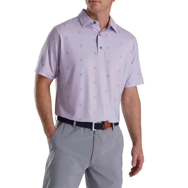 Cactus Print Lisle Self Collar 2 Cactus Print Lisle Self Collar - Image 2