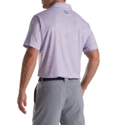 Cactus Print Lisle Self Collar 6 Cactus Print Lisle Self Collar -Footjoy FJ 28032 03