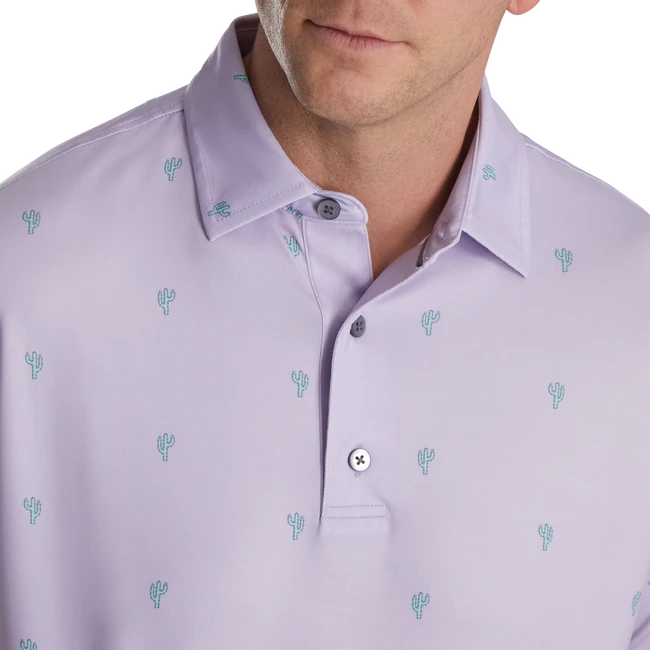 Cactus Print Lisle Self Collar 4 Cactus Print Lisle Self Collar - Image 4