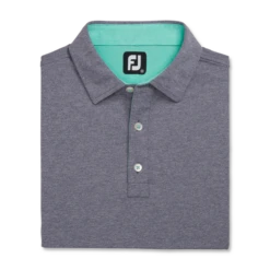 Heather Stretch Pique Solid Self Collar