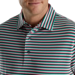 Multi Stripe Lisle Self Collar -Footjoy FJ 28044 04