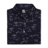 Tropic Golf Print Lisle Self Collar