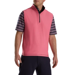 Quarter-Zip Brushed Back Vest 5 Quarter-Zip Brushed Back Vest -Footjoy FJ 28067 02