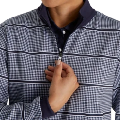 Half-Zip Houndstooth Print Mid-Layer Women -Footjoy FJ 28240 04