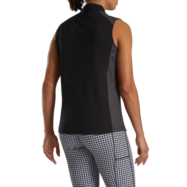 1/4 Zip Houndstooth Trim Women 2 1/4 Zip Houndstooth Trim Women - Image 2