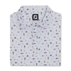 Transfusion Print Lisle Self Collar