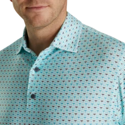 Lisle Half Moon Geo Self Collar 7 Lisle Half Moon Geo Self Collar -Footjoy FJ 28448 04