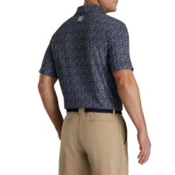 Lisle Tossed Tulips Self Collar 6 Lisle Tossed Tulips Self Collar -Footjoy FJ 28452 03