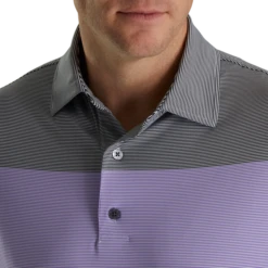 Lisle End-on-End Block Self Collar 7 Lisle End-on-End Block Self Collar -Footjoy FJ 28459 04