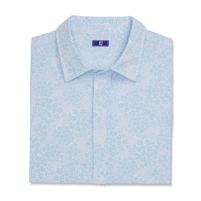 Micro-Floral Short Sleeve Performance Woven 1 Micro-Floral Short Sleeve Performance Woven