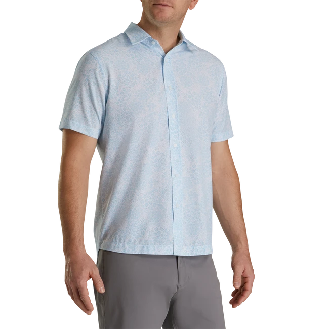 Micro-Floral Short Sleeve Performance Woven 2 Micro-Floral Short Sleeve Performance Woven - Image 2