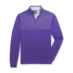 Heather Yoke Half-Zip Mid-Layer