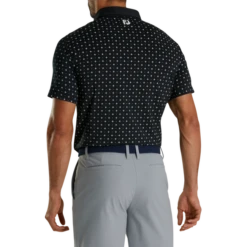Athletic Fit Deco Print Self Collar - FJ Tour Logo -Footjoy FJ 29293 03