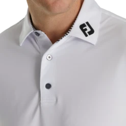 Solid Lisle Self Collar - FJ Tour Logo -Footjoy FJ 29295 04