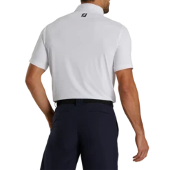 Athletic Fit Solid Lisle Self Collar - FJ Tour Logo -Footjoy FJ 29299 03