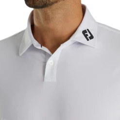 Athletic Fit Solid Lisle Self Collar - FJ Tour Logo -Footjoy FJ 29299 04