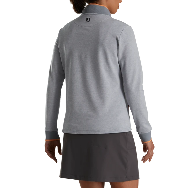 Half-Zip Fleece Back Pique Mid-Layer - FJ Tour Logo Women 2 Half-Zip Fleece Back Pique Mid-Layer - FJ Tour Logo Women - Image 2