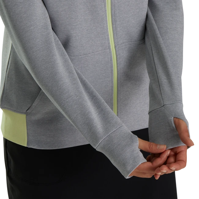 Full-Zip Knit Color Block Jacket Women 3 Full-Zip Knit Color Block Jacket Women - Image 3