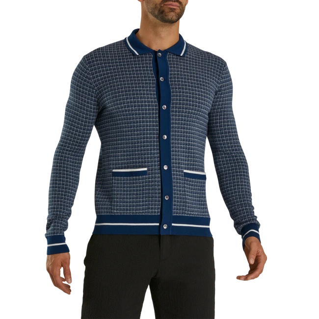 Full-Placket Long Sleeve Sweater Polo 2 Full-Placket Long Sleeve Sweater Polo - Image 2