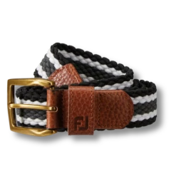 Striped Braided Belt